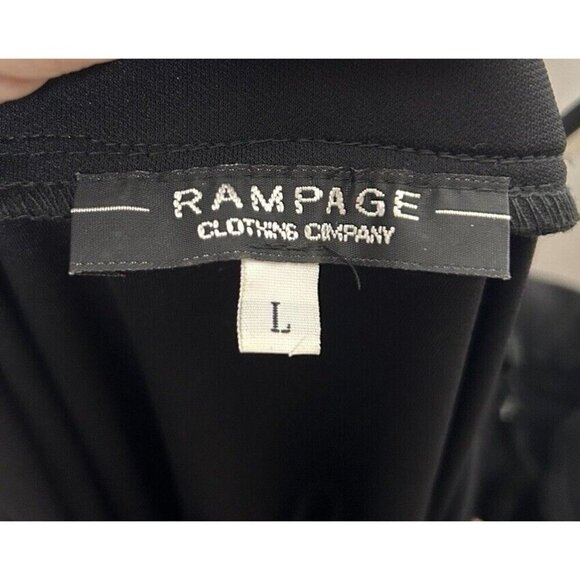 Rampage Womens 90s Y2K Vintage Prom Gown Strappy Layered Black Size Large NWT - Picture 9 of 11